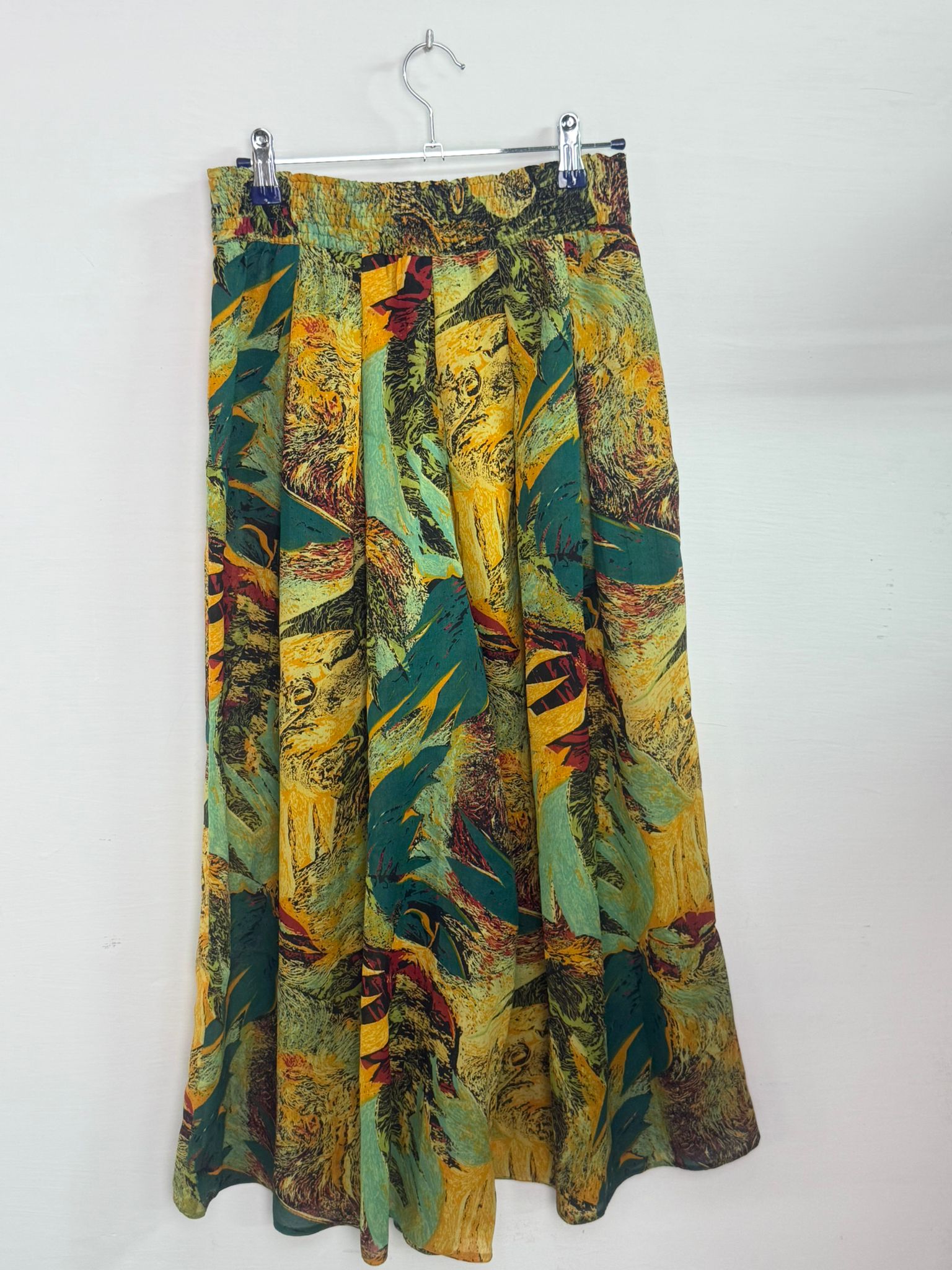 Aventura Skirt Abstract Tropical Print