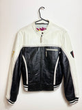 Vintage Two-Tone Leather Varsity Jacket