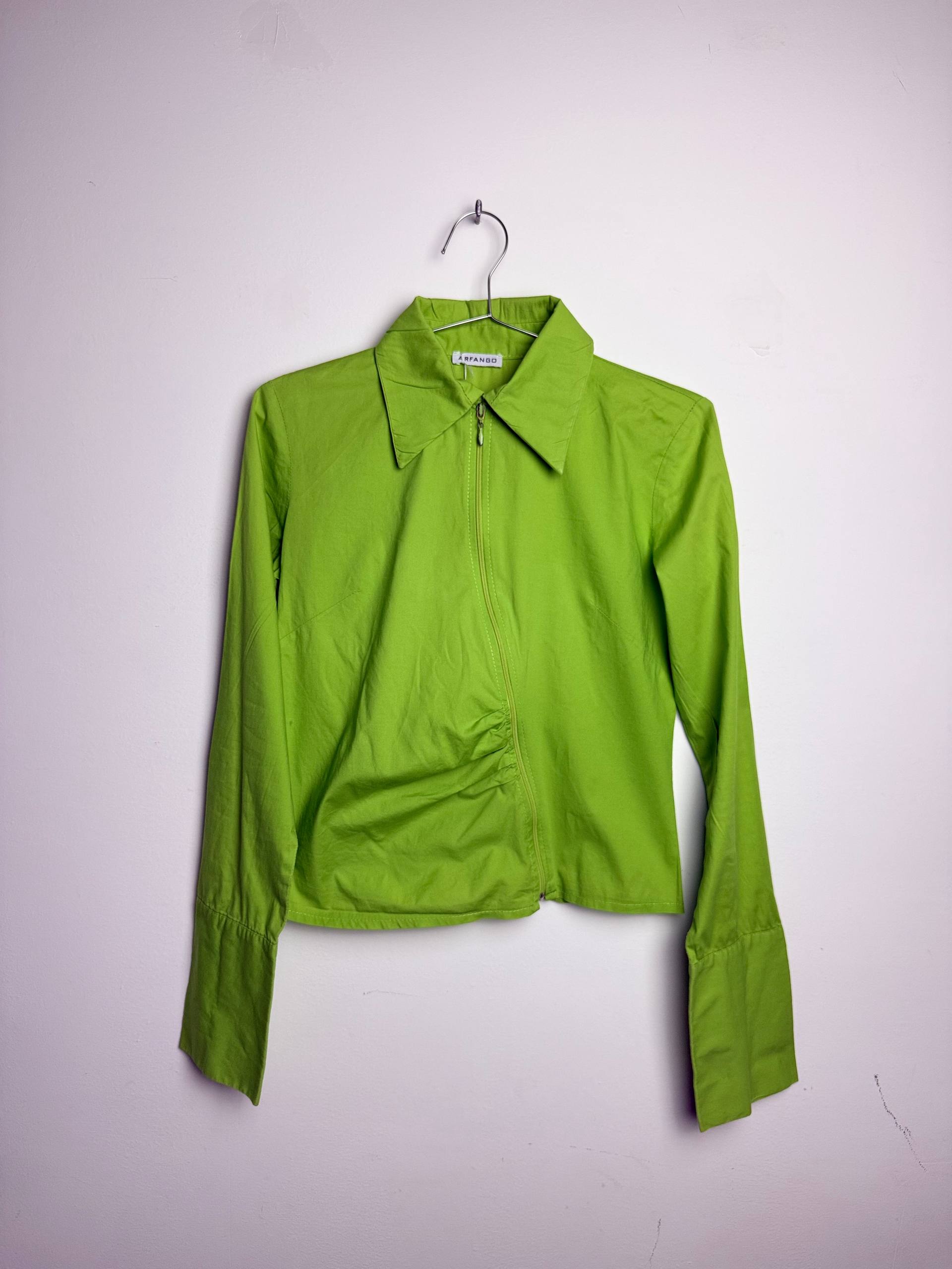 Arfango Green Cropped Jacket