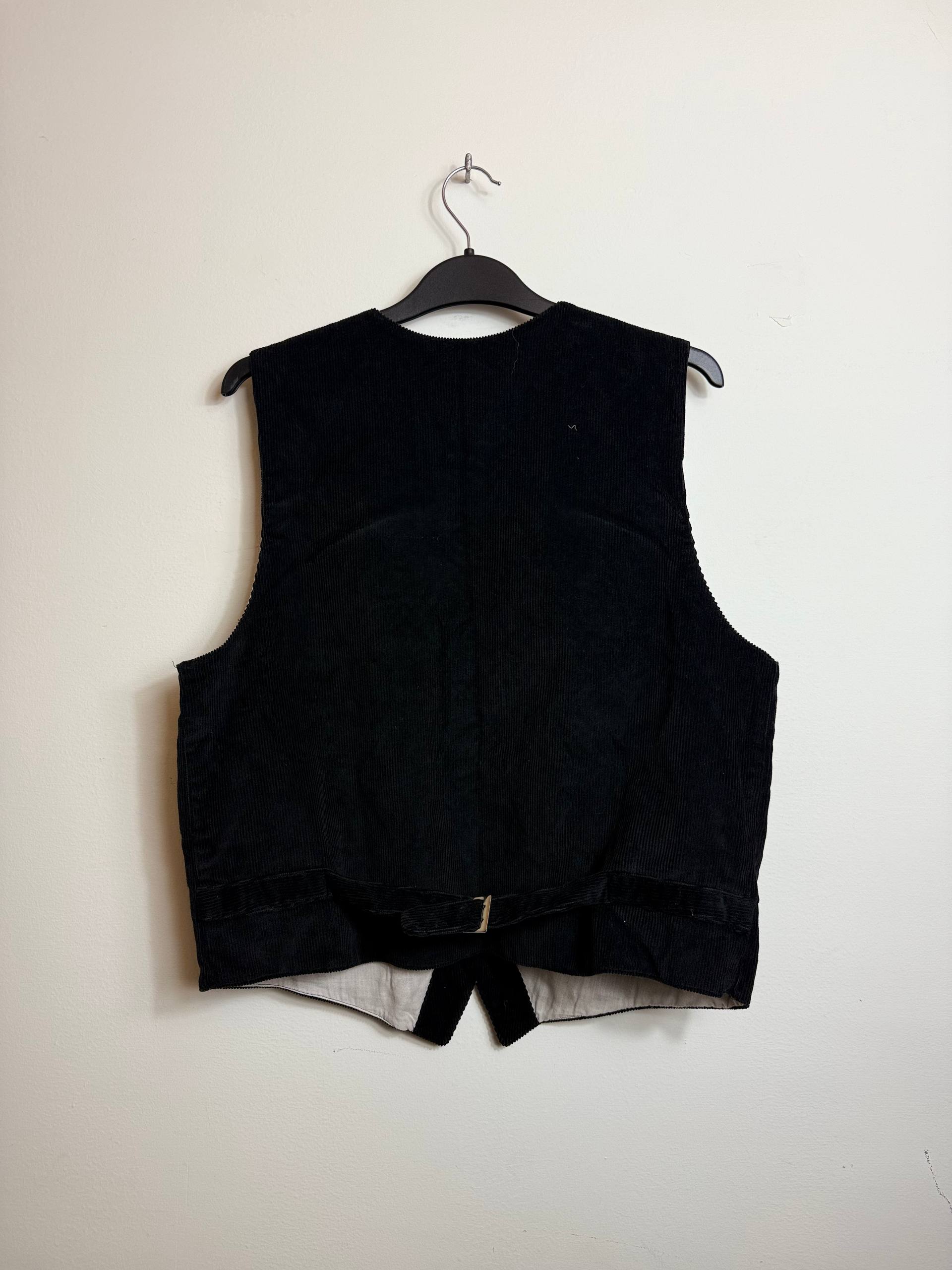 Vintage corduroy vest “America”, made in Italy