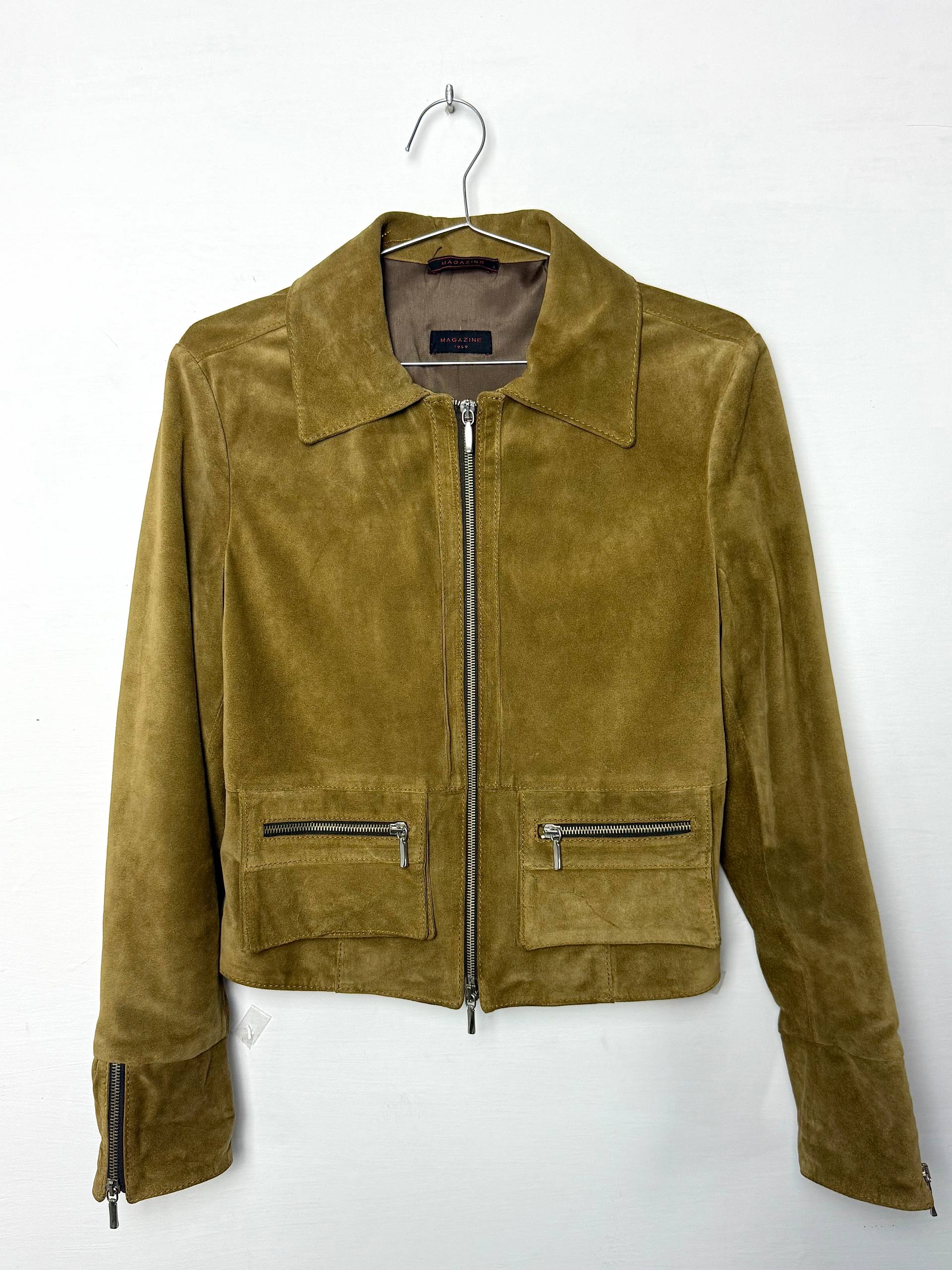 Magazine Suede Jacket, Camel Color
