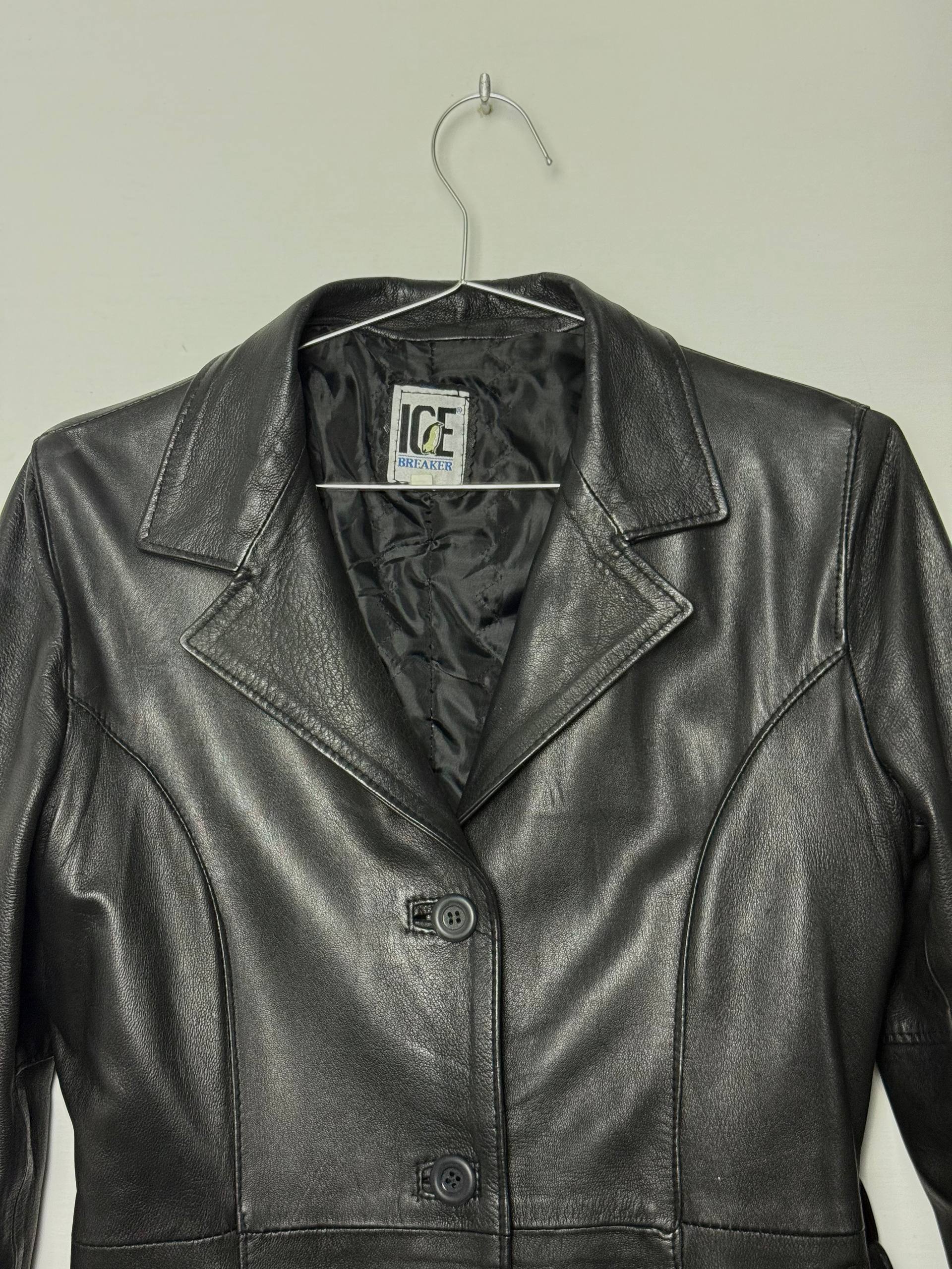 Ice Breaker Leather Coat, Long Cut