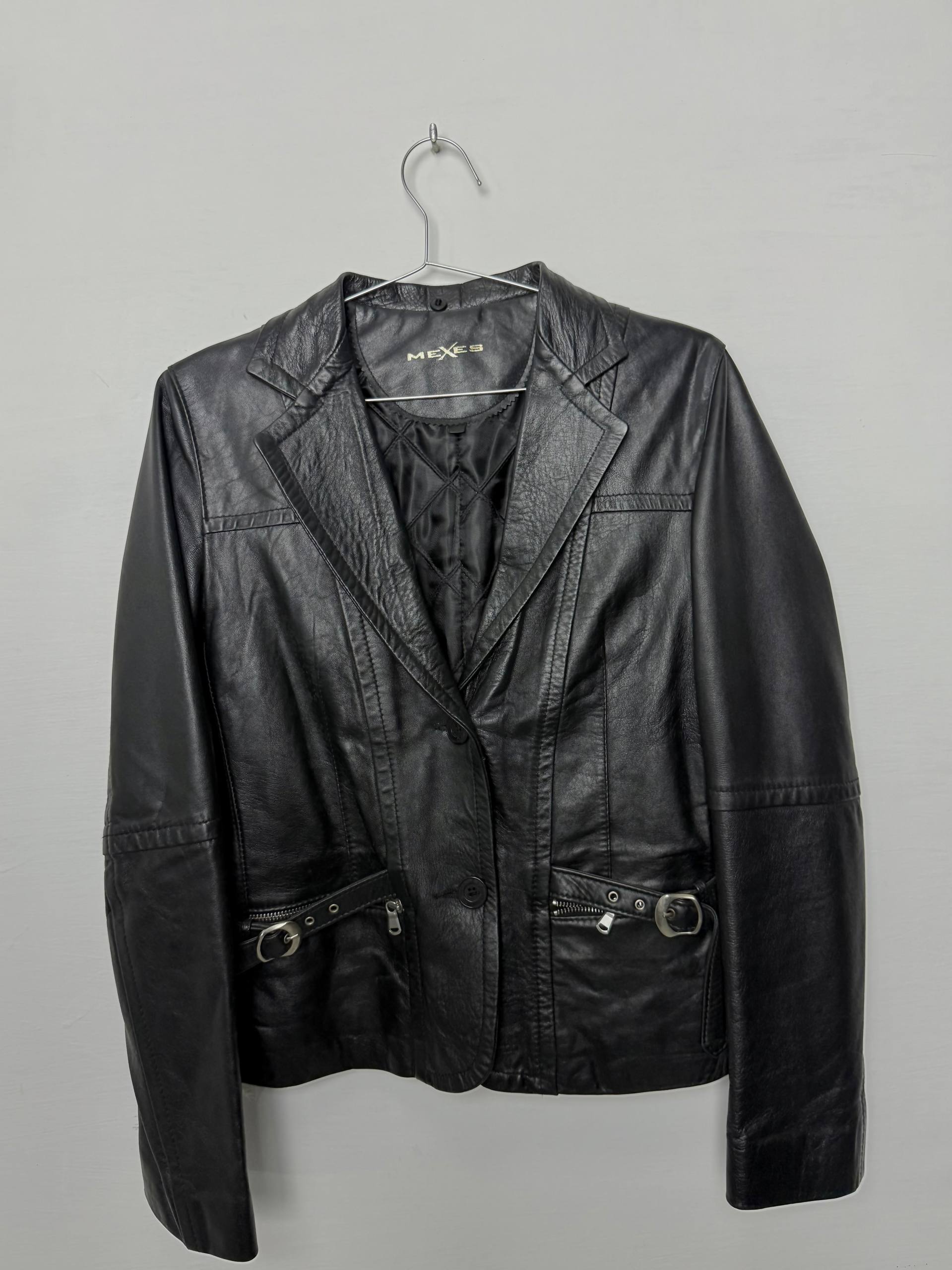 Mexes Leather Blazer, Slim Fit