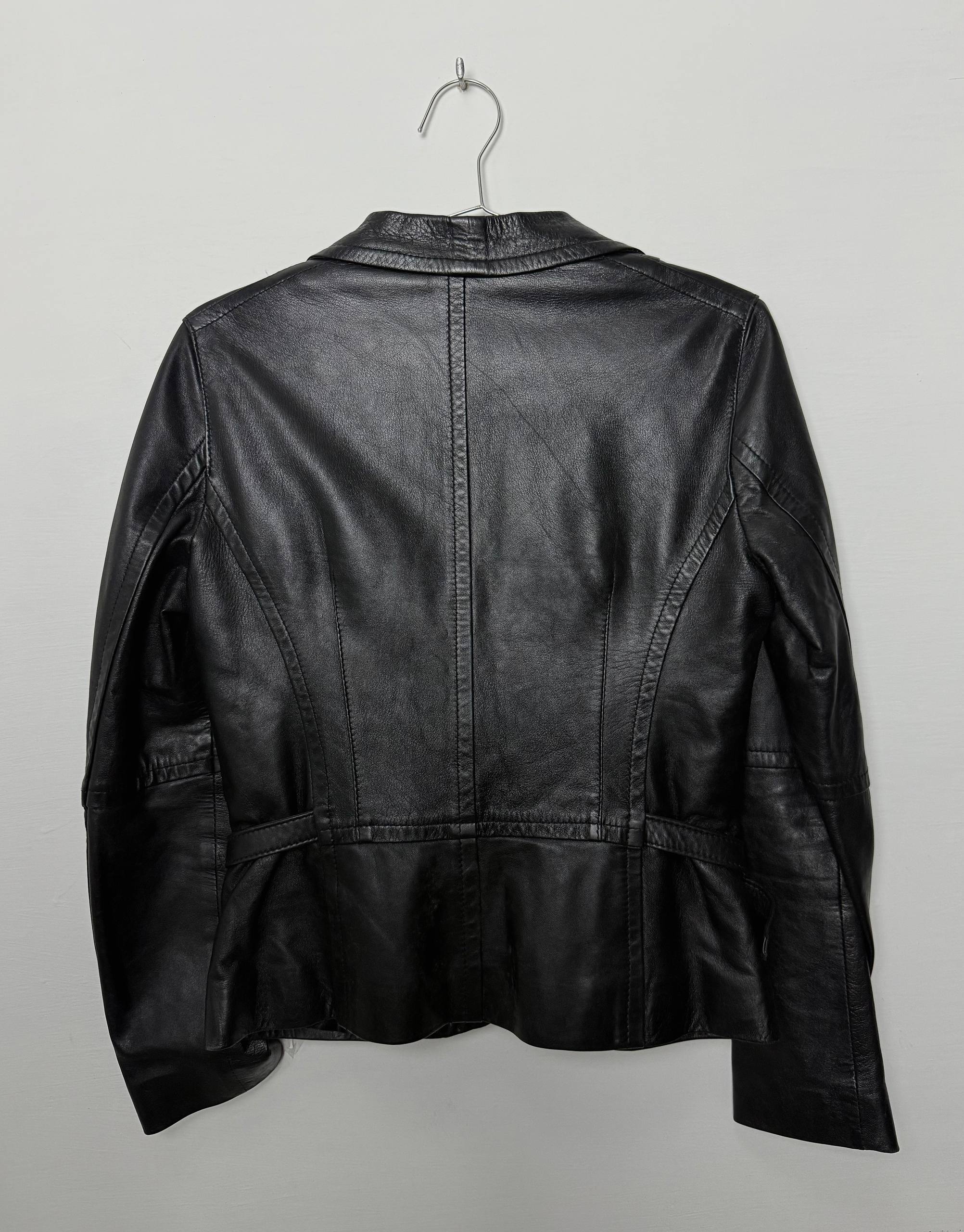 Mexes Leather Blazer, Slim Fit